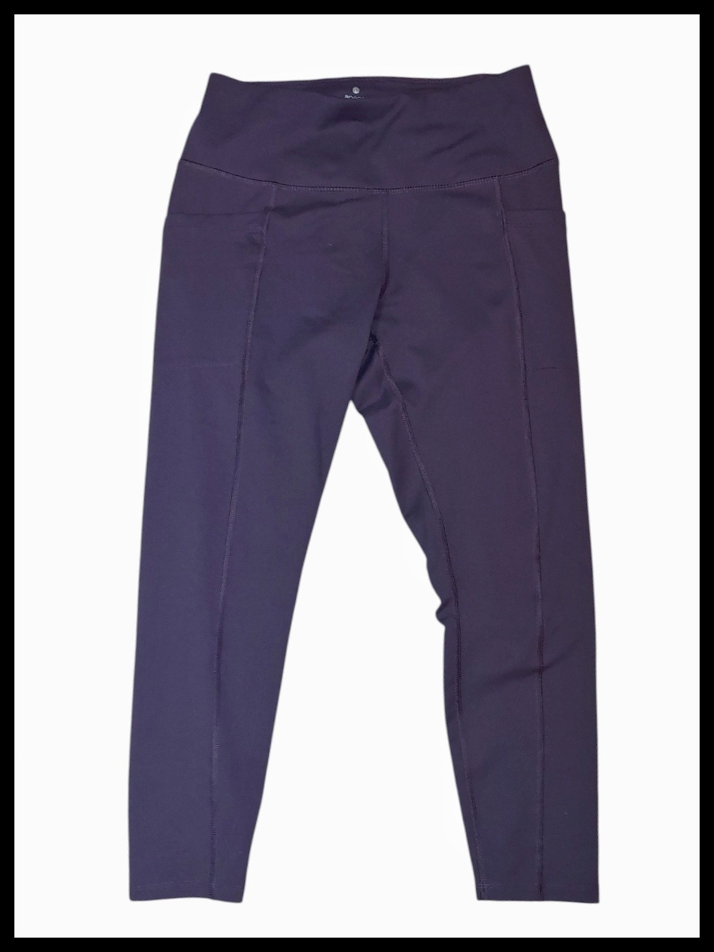 Apana Purple High-Waist Leggings with Pockets
